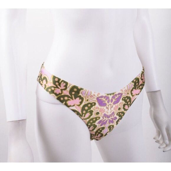 Zimmermann Womens Violet Printed Bikini Bottom Swim Suit AU 0 US 4 NWT - Picture 2 of 6